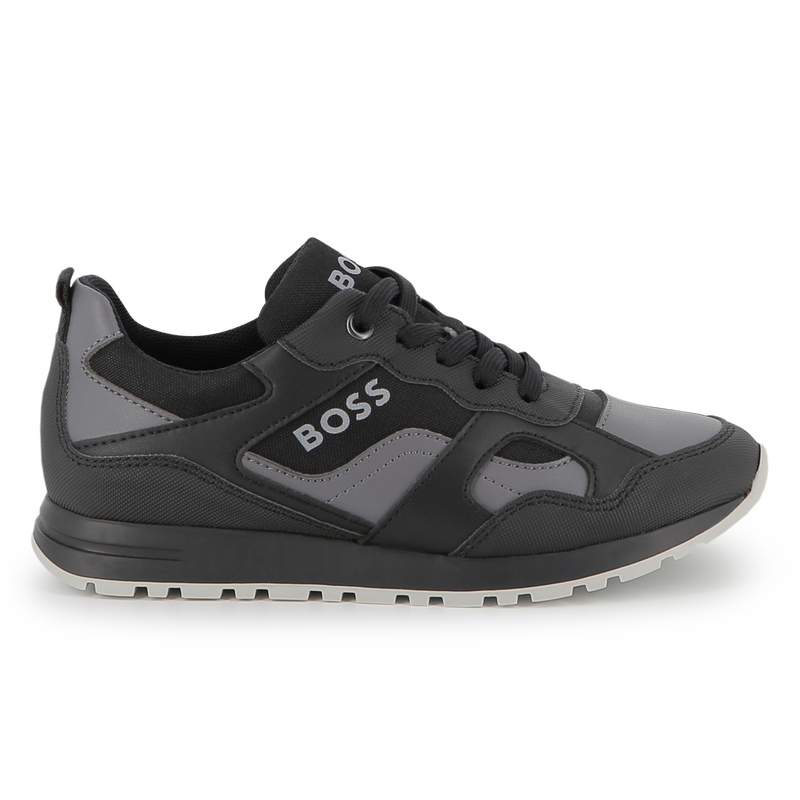 Faux and canvas sneakers BOSS 
                        BOY