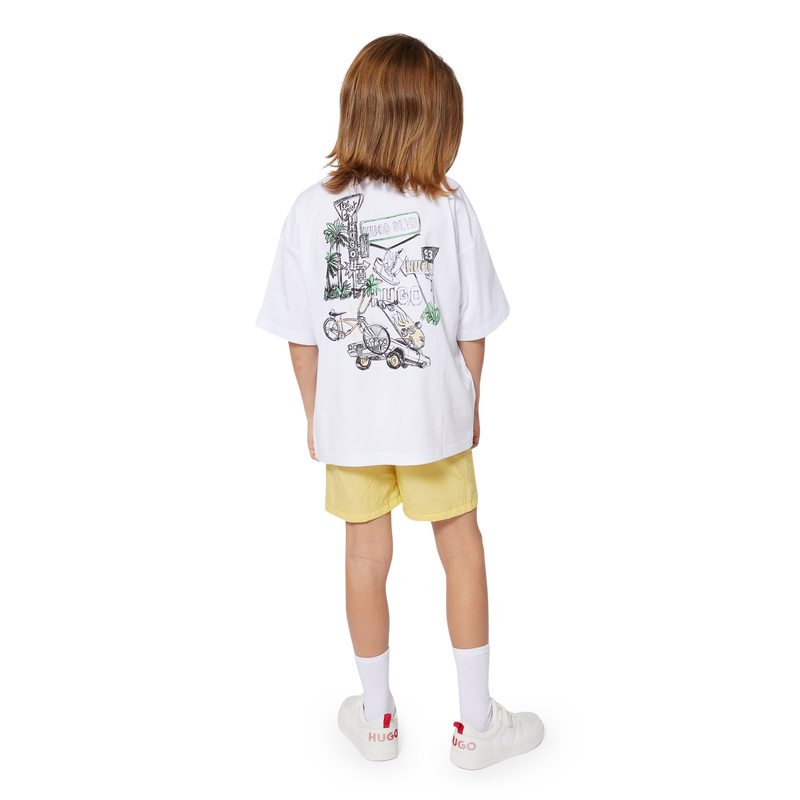 Lace-up hook-and-loop trainers HUGO 
                    BOY