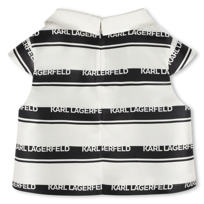 Blouse with logo stripes KARL LAGERFELD KIDS GIRL
