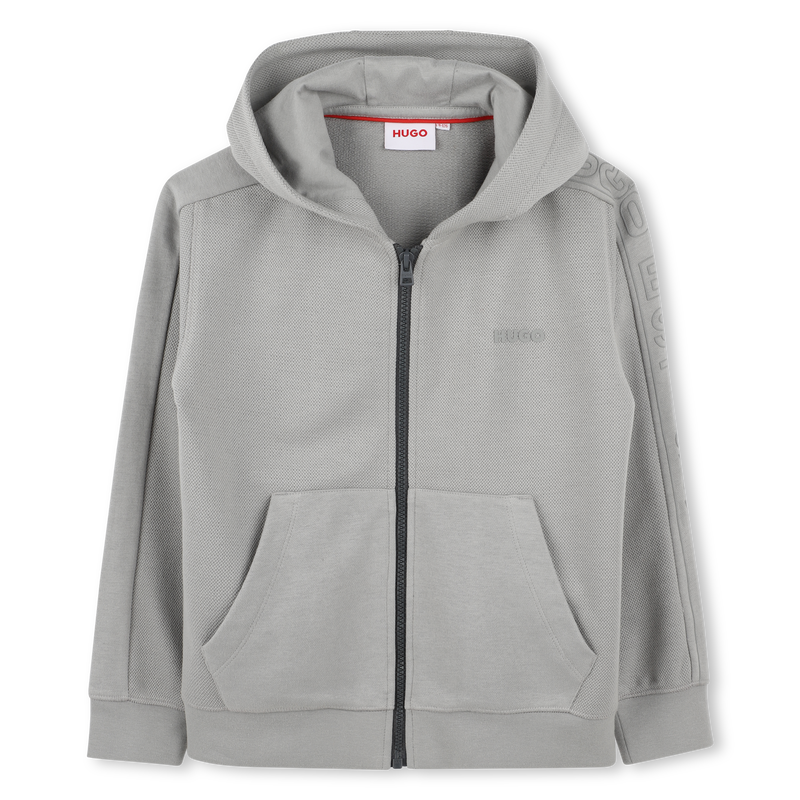 Hooded zipped sweatshirt HUGO 
                        BOY