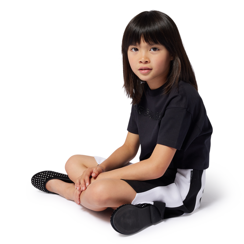 Cropped T-shirt with diamant&eacute;s MARC JACOBS 
                        GIRL