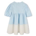 Two-colour flared dress KENZO KIDS 
                    GIRL