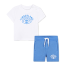 T-shirt and shorts set, WHITE, hi-res