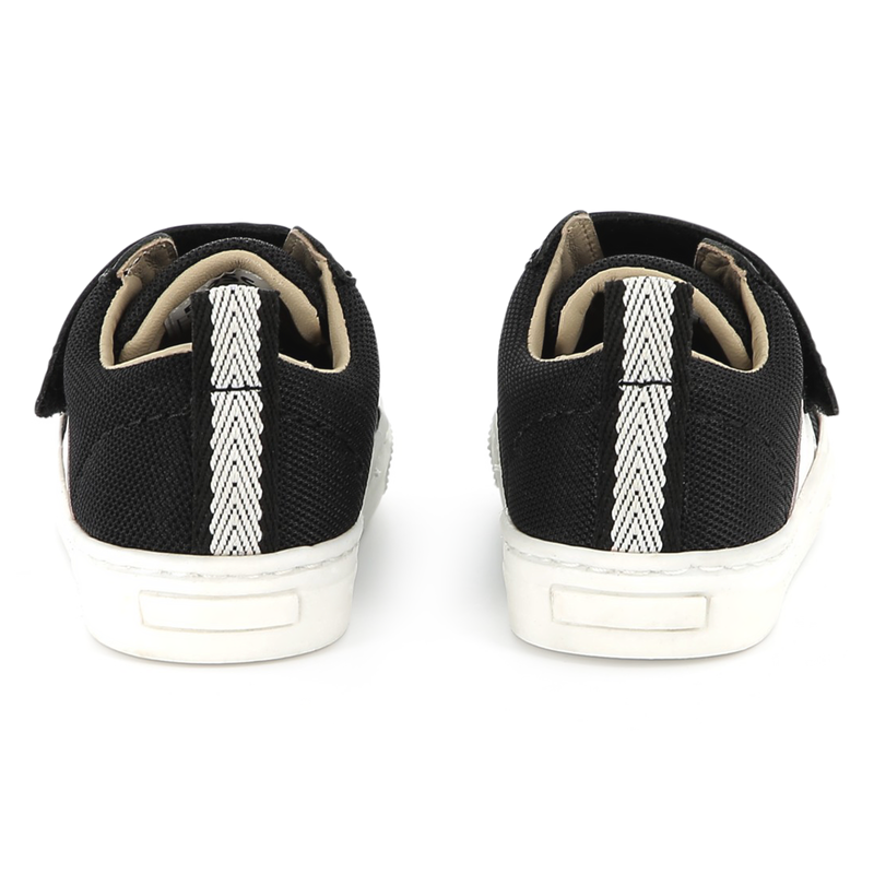 Leather hook-and-loop trainers BOSS 
                        BOY