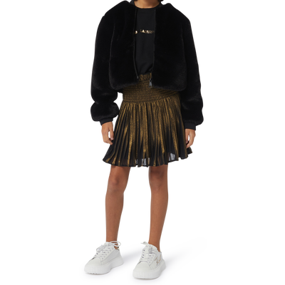 Multimaterial dress KARL LAGERFELD KIDS GIRL