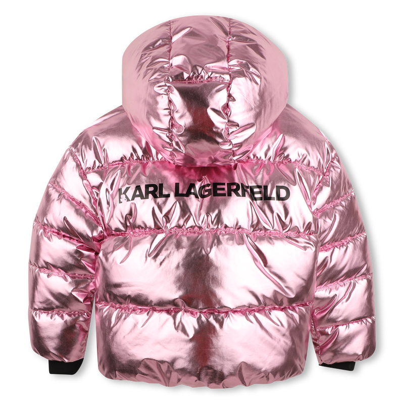 Hooded down jacket KARL LAGERFELD KIDS 
                        GIRL