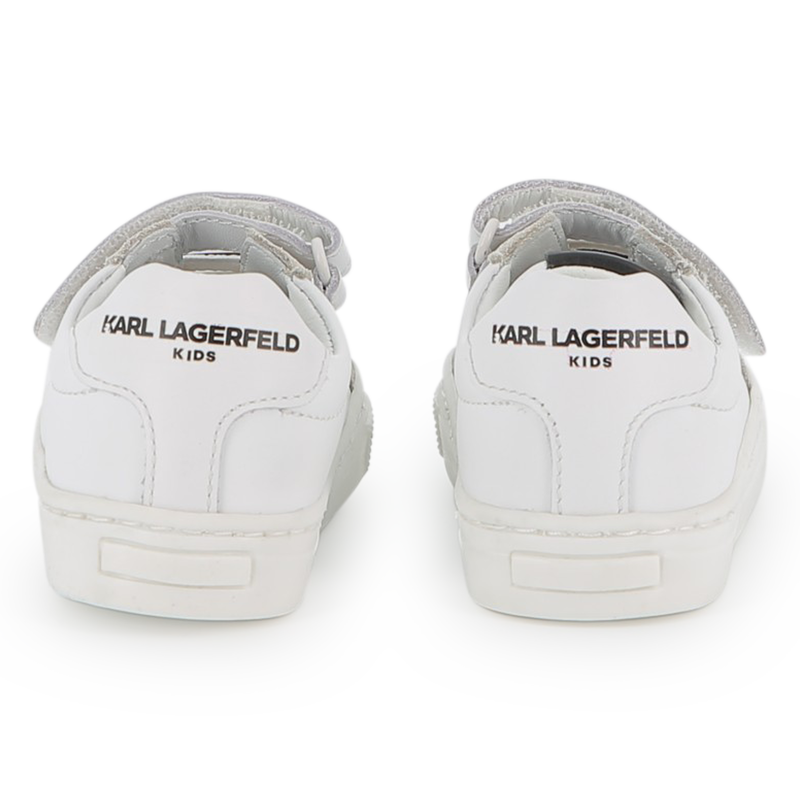 Low-top cowhide sneakers KARL LAGERFELD KIDS 
                        UNISEX