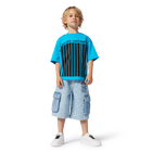 Two-tone cotton T-shirt MARC JACOBS 
                    BOY