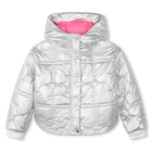 Metallic hooded puffer jacket BILLIEBLUSH 
                    GIRL