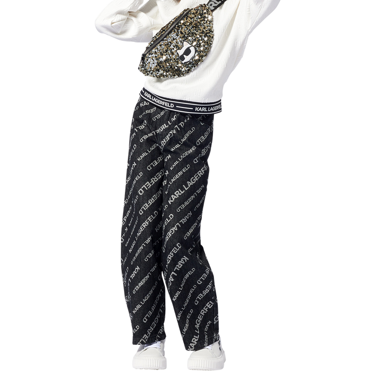 Adjustable sequined bum bag KARL LAGERFELD KIDS 
                        GIRL
