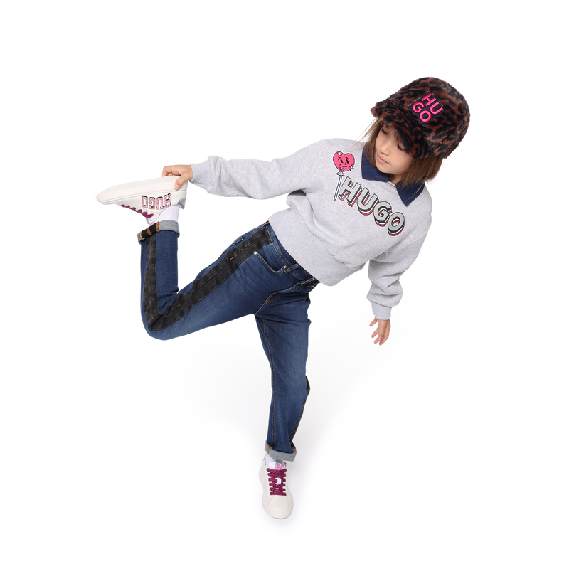 Printed Lace-Up Sneakers HUGO 
                    GIRL