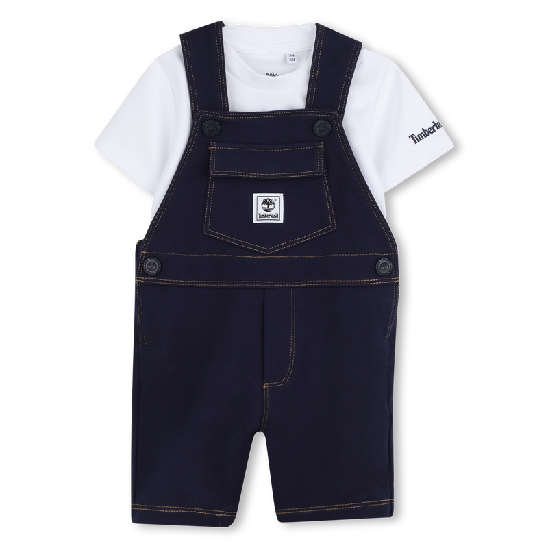 OVERALLS AND T-SHIRT SET TIMBERLAND 
                        BOY