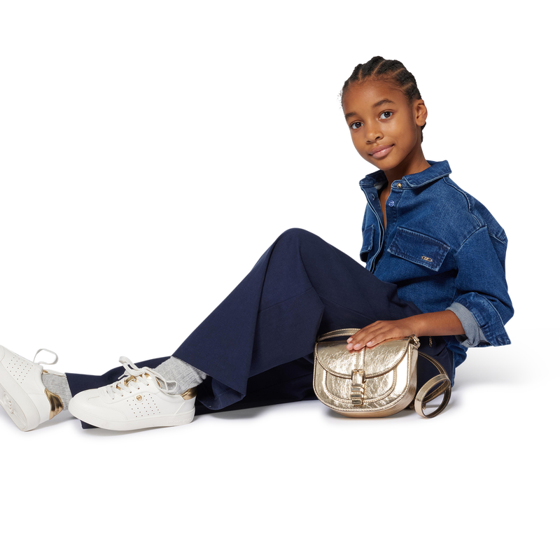 Wide leg twill trousers MICHAEL KORS 
                        GIRL