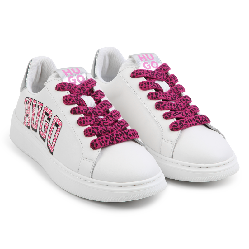 Printed lace-up trainers HUGO 
                        GIRL