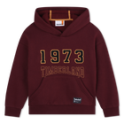 Sweatshirt with front pocket, CRIMSON, hi-res