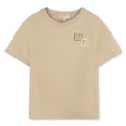 Short-sleeved cotton T-shirt MICHAEL KORS 
                    GIRL