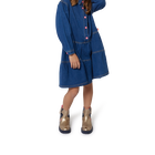 Denim shirt-collar dress BILLIEBLUSH 
                    GIRL