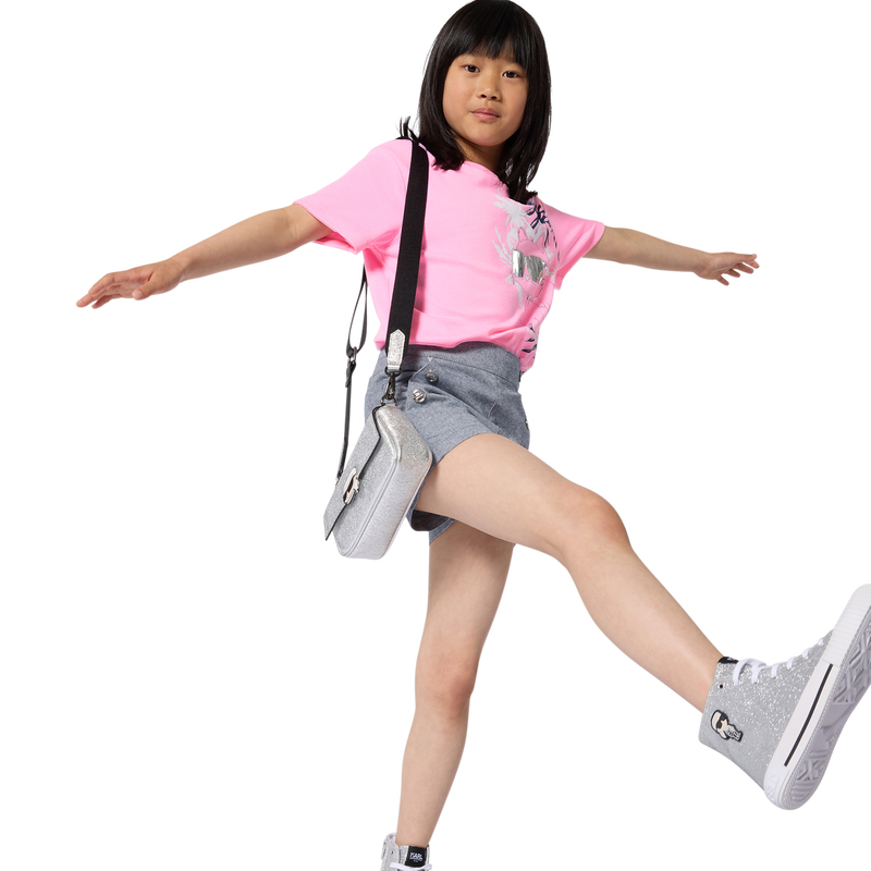 SHORT SLEEVE T-SHIRT KARL LAGERFELD KIDS 
                        GIRL