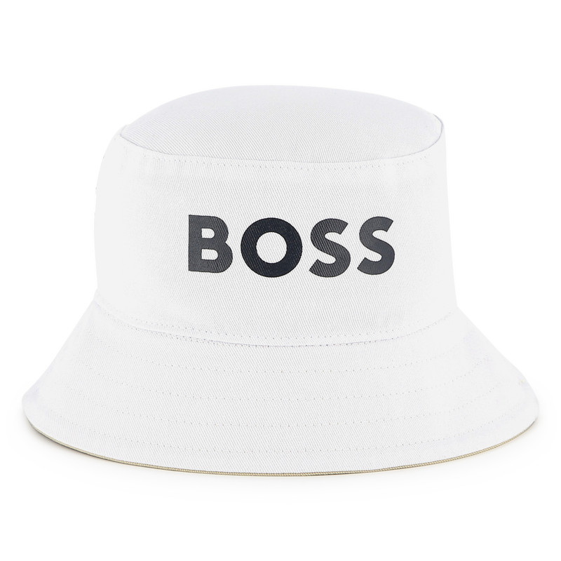 Reversible cotton bucket hat BOSS 
                        BOY