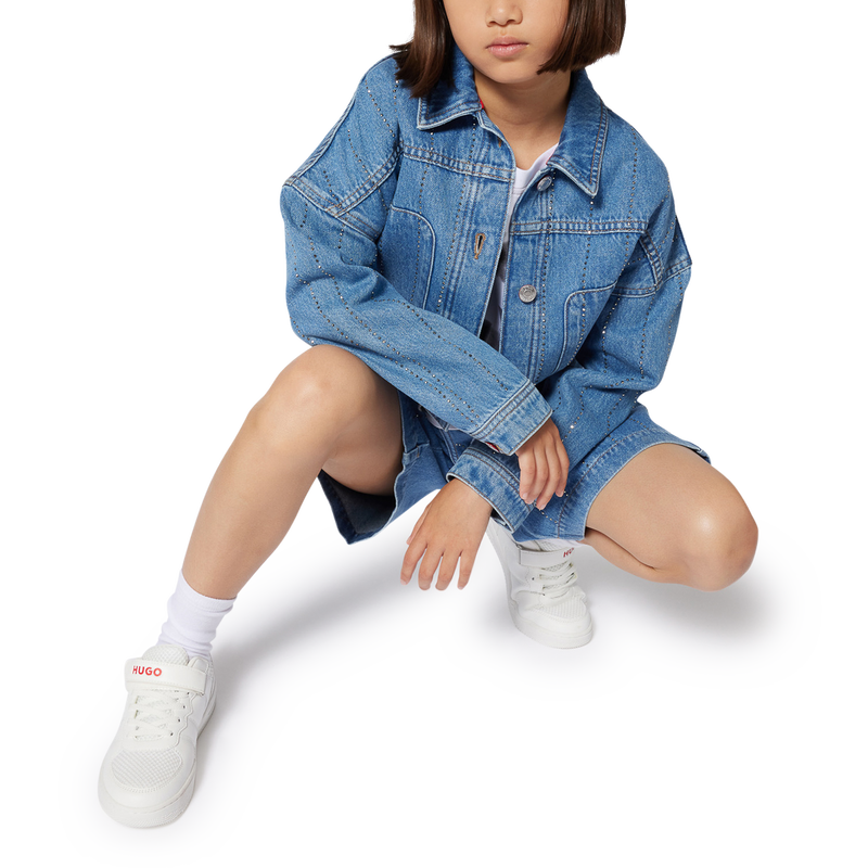 Striped denim jacket HUGO 
                        GIRL