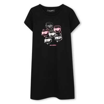 SHORT SLEEVE DRESS KARL LAGERFELD KIDS GIRL