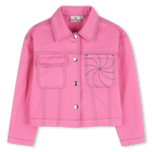 Jacket with embroidery KIDS AROUND 
                    GIRL