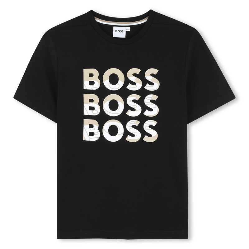 Short-sleeved cotton T-shirt BOSS 
                        BOY