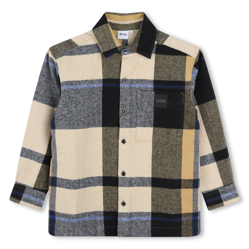 Long-Sleeved Cotton Shirt BOSS 
                        BOY