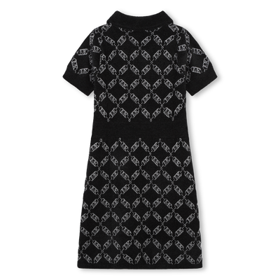 Short-sleeved jacquard dress MICHAEL KORS GIRL