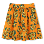 Cotton satin printed skirt KENZO KIDS 
                    GIRL