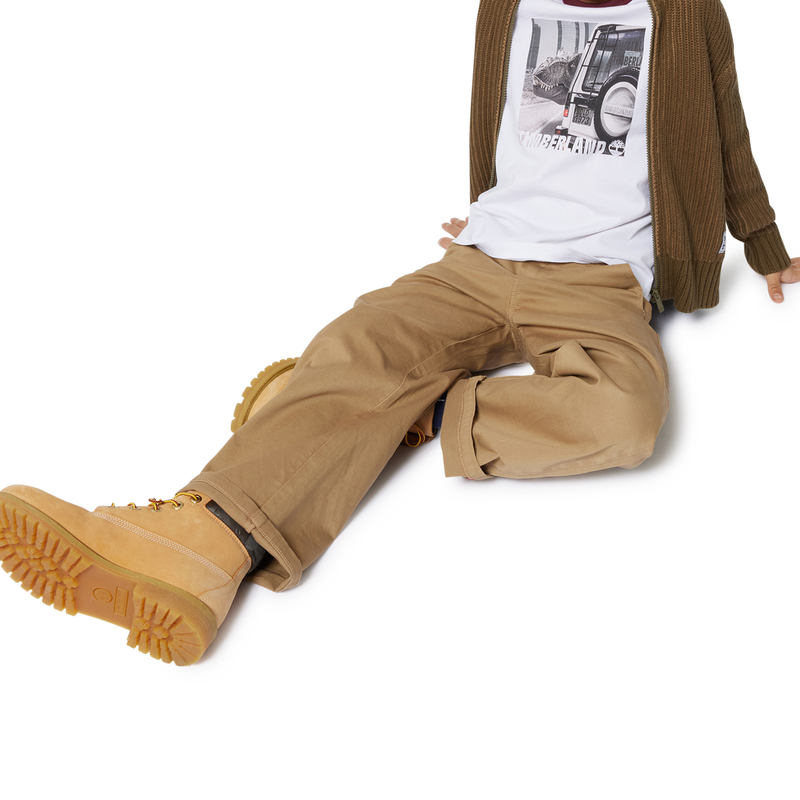 Two-tone T-shirt with print TIMBERLAND 
                        BOY