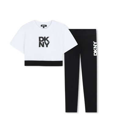 T-SHIRT AND LEGGINGS SET DKNY GIRL