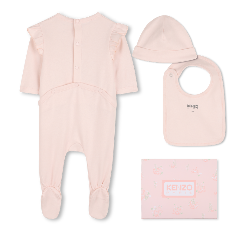 PAJAMA, HAT AND BIB SET KENZO KIDS 
                        GIRL