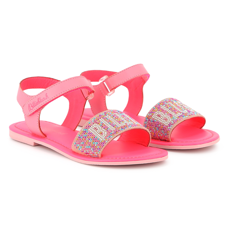 Leather hook-and-loop sandals BILLIEBLUSH 
                        GIRL