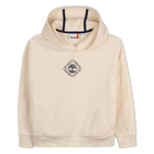 Hooded logo sweatshirt, CREAM, hi-res