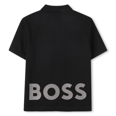 Cotton polo shirt with logo BOSS BOY