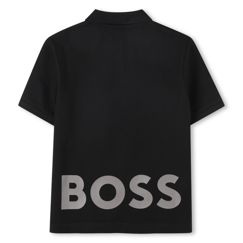 Cotton polo shirt with logo BOSS 
                        BOY
