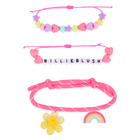 Set of 3 fancy beaded bracelets BILLIEBLUSH 
                    GIRL
