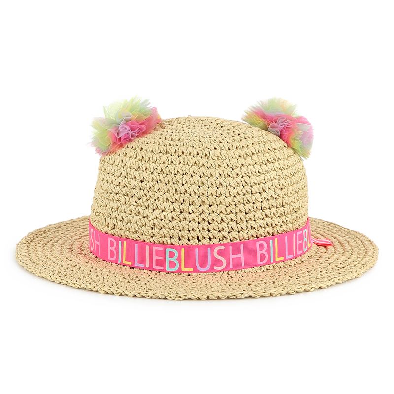 Pompom straw hat BILLIEBLUSH 
                        GIRL