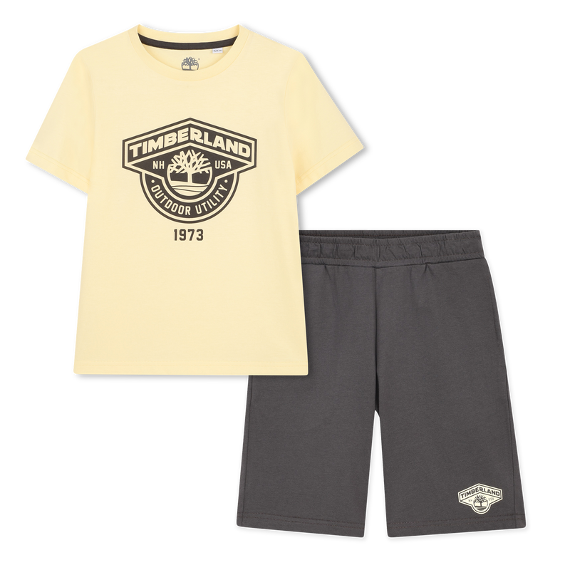 T-shirt and bermuda shorts set TIMBERLAND 
                        BOY