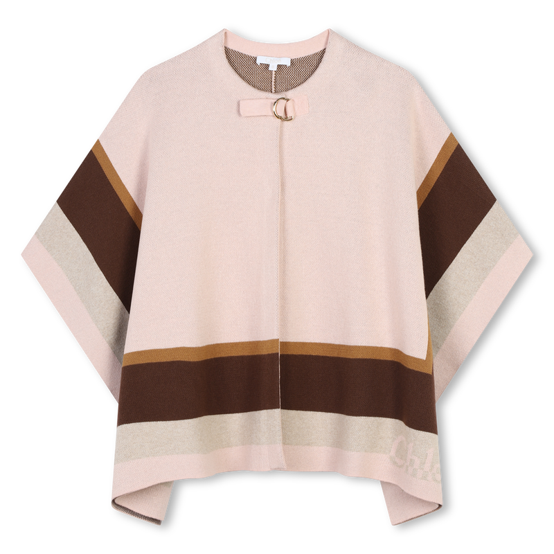 Multicolored Striped Cape CHLOE 
                        GIRL