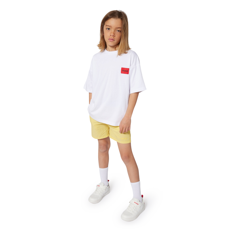 Lace-up hook-and-loop trainers HUGO 
                    BOY