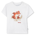 Short-sleeved T-shirt, WHITE, hi-res