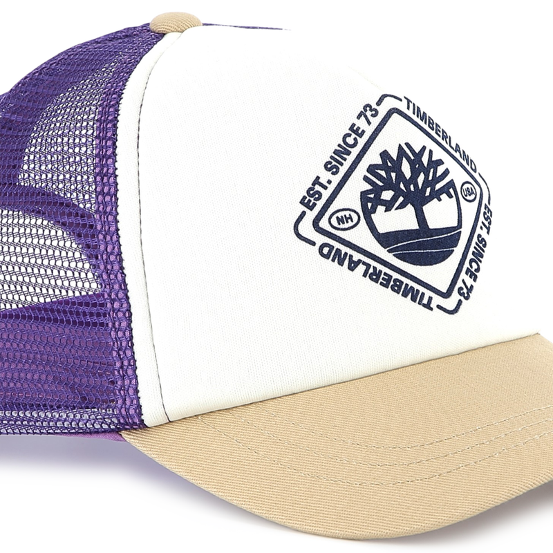 Tricolour bi-material cap TIMBERLAND 
                        BOY