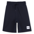 Jogging bermuda shorts, NAVY, hi-res