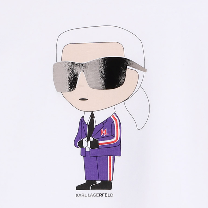 T-shirt with print KARL LAGERFELD KIDS 
                        GIRL