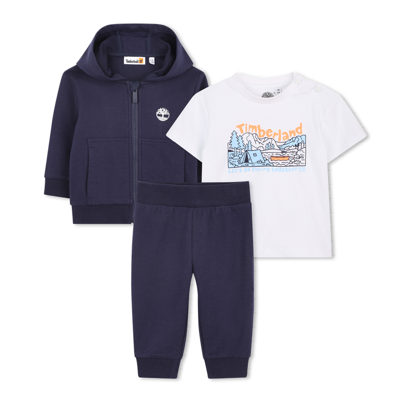 TROUSERS, T-SHIRT AND CARDIGAN SET TIMBERLAND 
                        BOY