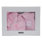 Pajama set + bib + beanie BOSS 
                    GIRL
