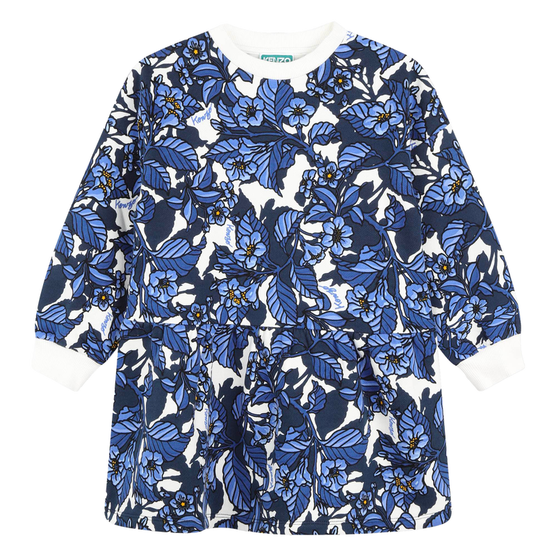 Printed fleece dress KENZO KIDS 
                        GIRL