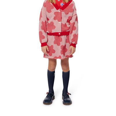 Buttoned flower cardigan KENZO KIDS GIRL